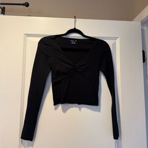 Urban Outfitters Black Long Sleeve Top